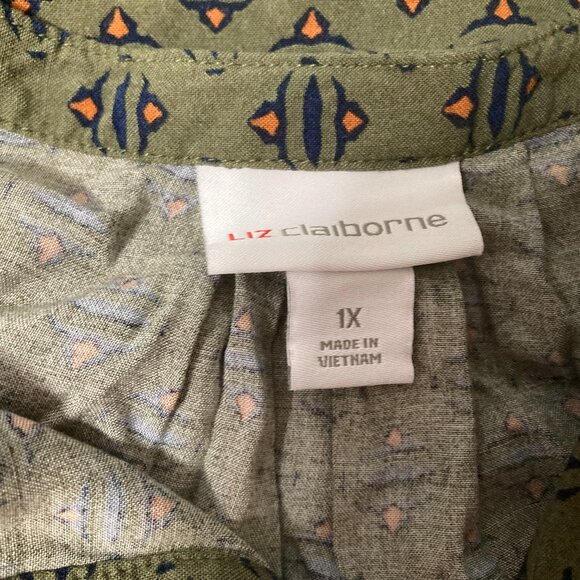 Liz Claiborne Pullover Top  S/S Size 1X. - Picture 4 of 6